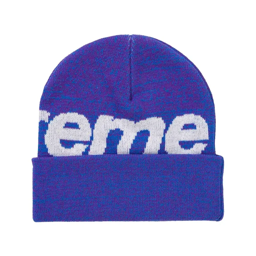 NWT SUPREME beanie in Blue static - Picture 2 of 3